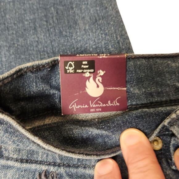 Gloria Vanderbilt Amanda Jeans 14P High Rise Straight Petite - Picture 5 of 13